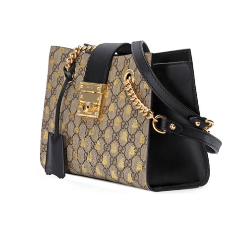 gucci padlock gg small shoulder bag|gucci bag with bee clasp.